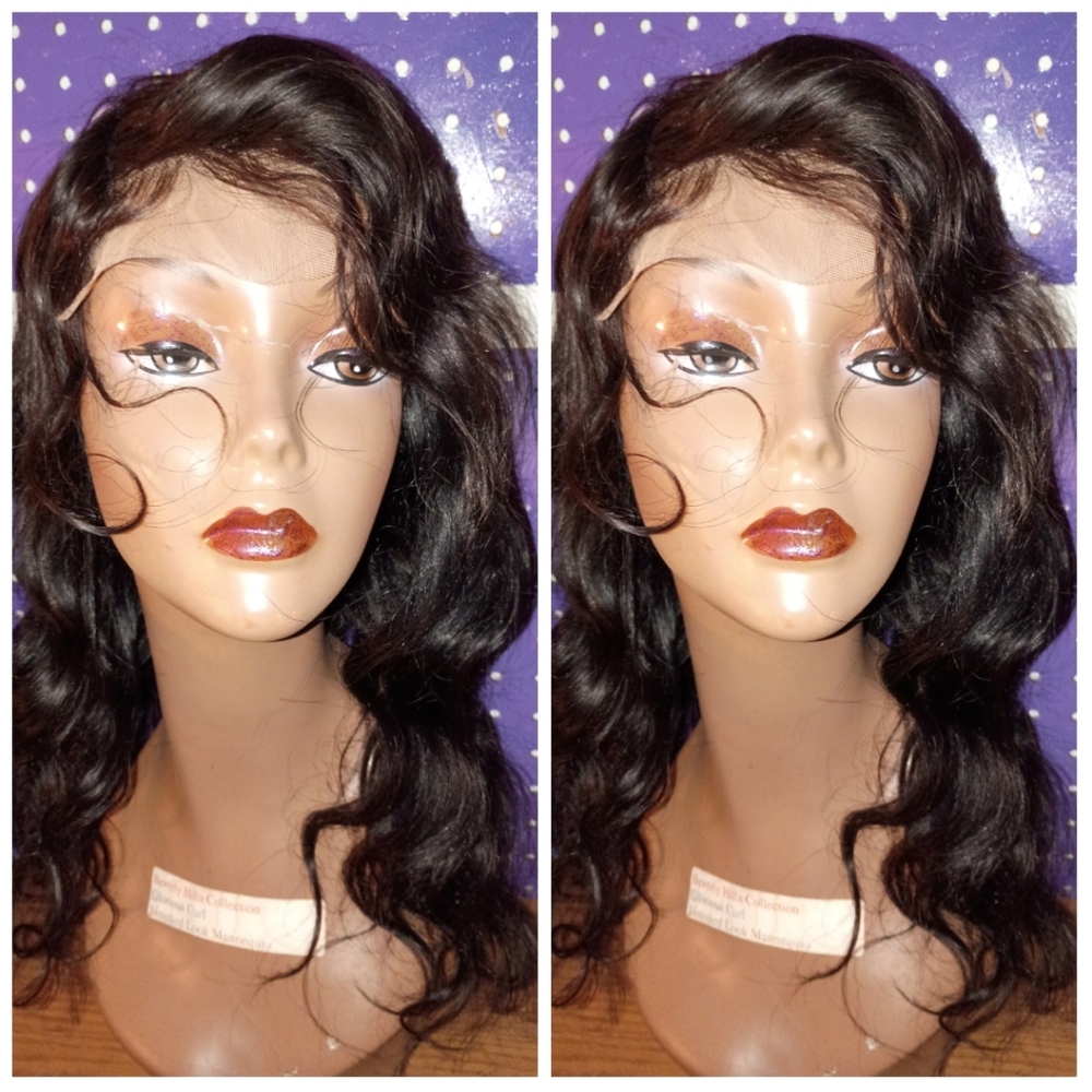 SOLD!" Brazilian Unprocessed Styled 4x4 Closure Glueless Human Hair Wig